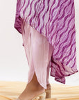 Mauve Cape Dhoti Set