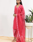 'Gulabi Shibori' Kurta Set