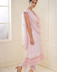 April Blush Linen Kurta set