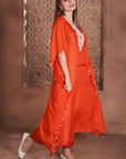 Kesariya kaftan set