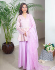 Mauve Sharara Set