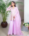 Mauve Sharara Set