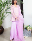 Mauve Sharara Set